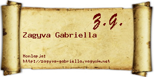 Zagyva Gabriella névjegykártya