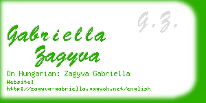 gabriella zagyva business card